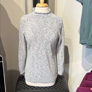 L.L. Bean Women's Heathered Gray Turtleneck Sweater